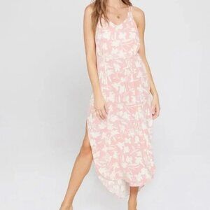 LSpace Nicola Cover Up Pink Dress Side Slits Beach Swim Ocean Vacation size S